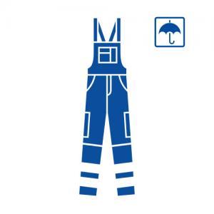 warnschutzregenlatzhose